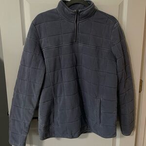 Men's Blue Quilted Quarter Zip